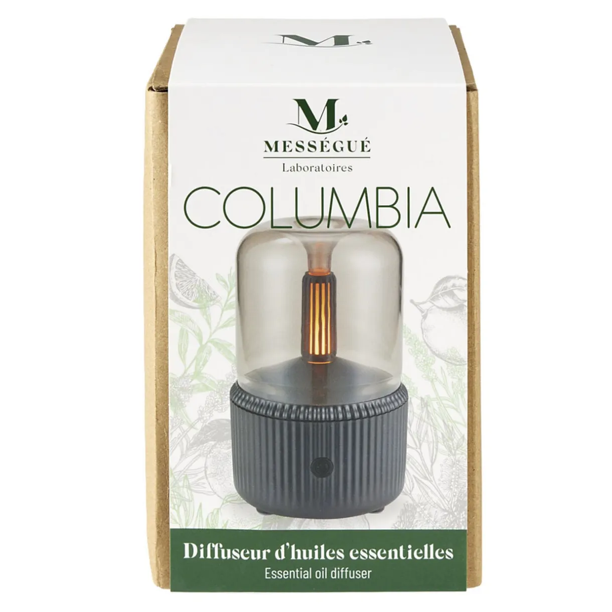 Diffuseur d'huile essentiel ampoule cuivre socle noir Ø10xH15cm < Gifi Best