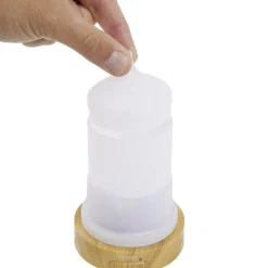 Diffuseur d'huile essentielle électrique en verre blanc avec LED Ø12xH22cm < Gifi Best