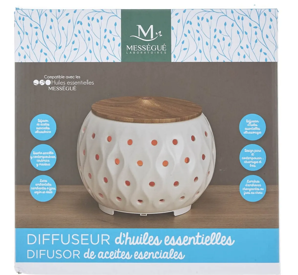 Diffuseur d'huiles essentielles ultrasonique Mességué 200 ml < Gifi Best