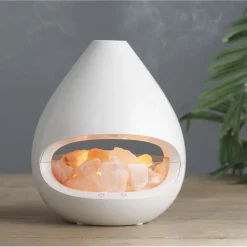 Diffuseur d'huiles essentielles lampe cristal de sel < Gifi