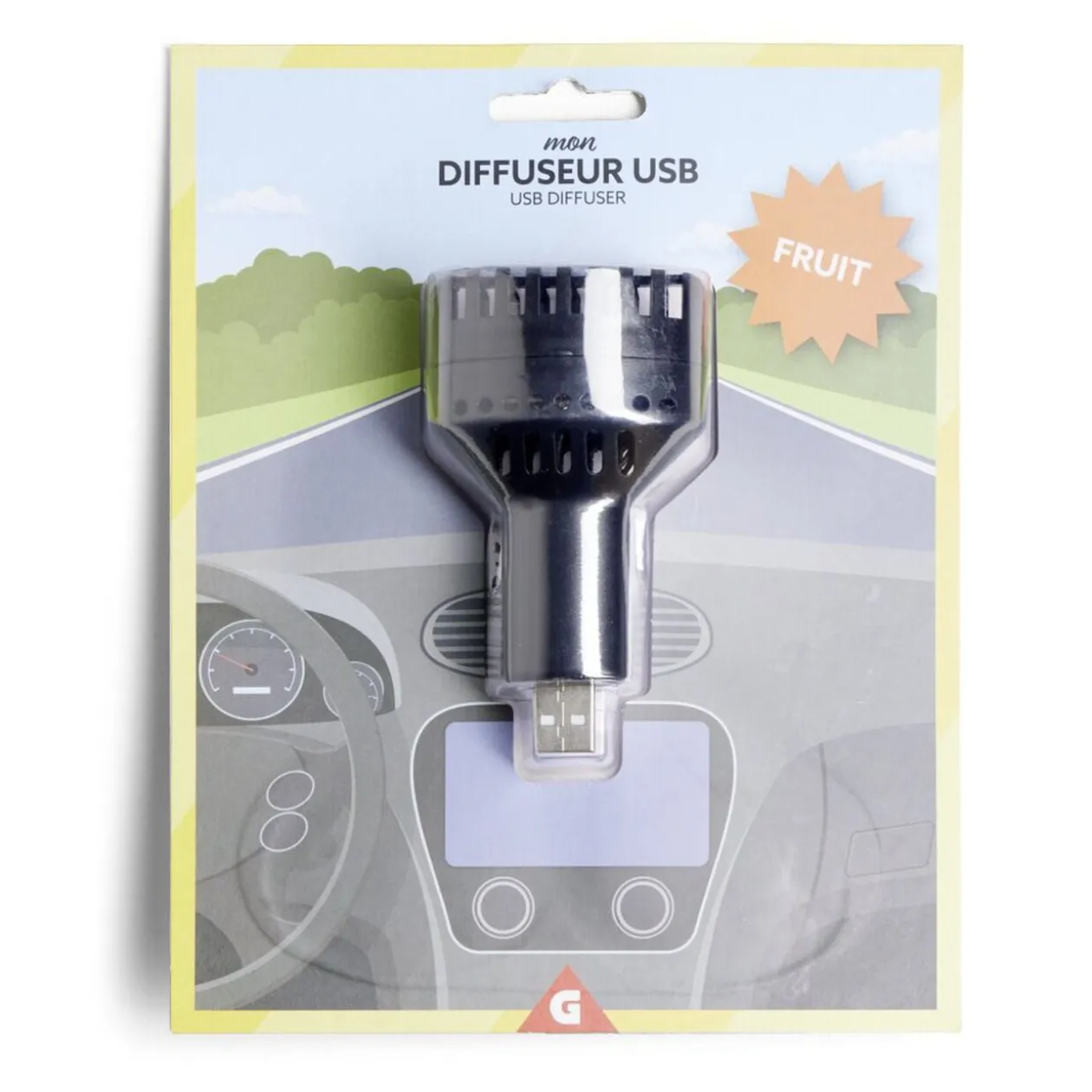 Diffuseur désodorisant voiture LED x2