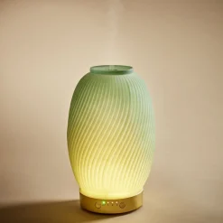 Diffuseur huile essentielle Mességué en verre opaque Ø17xH25cm