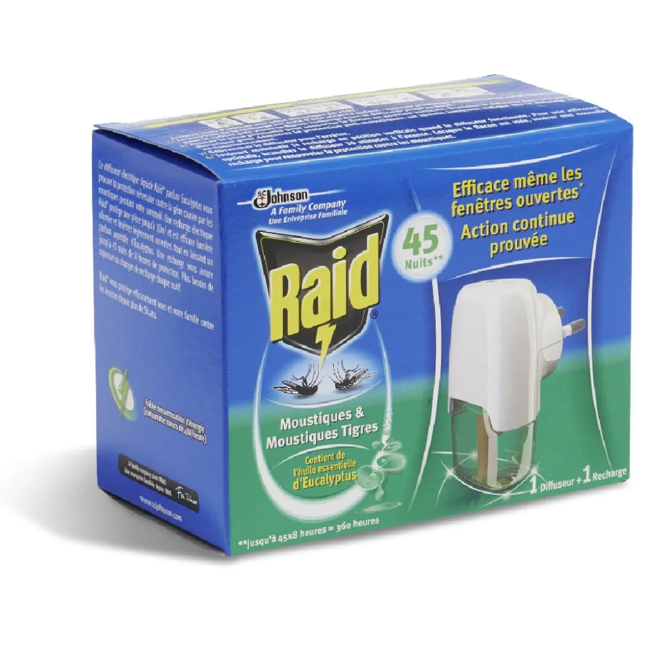 Diffuseur électrique liquide RAID 45 nuits