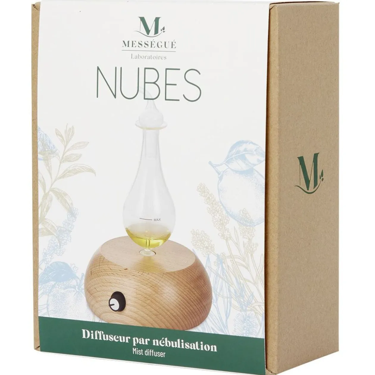 Diffuseur par nébulisation Mességué socle bambou