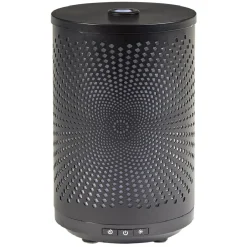 Diffuseur ultrasonique lumineux Mességué cylindrique noir 120 ml