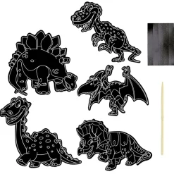 Dinosaure à gratter papier magnétique x10 < Gifi New