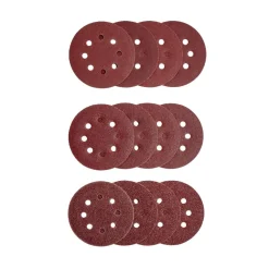 12 disques abrasifs en Corindon pour ponceuses vibrantes - Ø125 mm