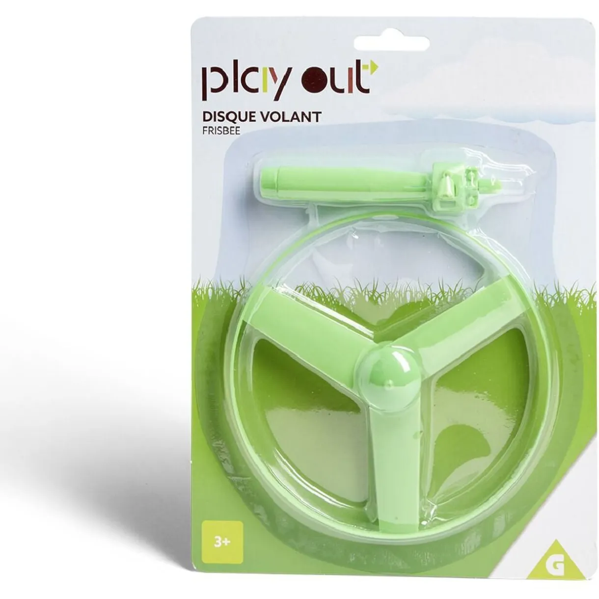 Disque volant plastique vert Ø15cm < Gifi Discount