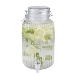 Distributeur boisson 4L en verre Ø16xH29,5cm < Gifi New