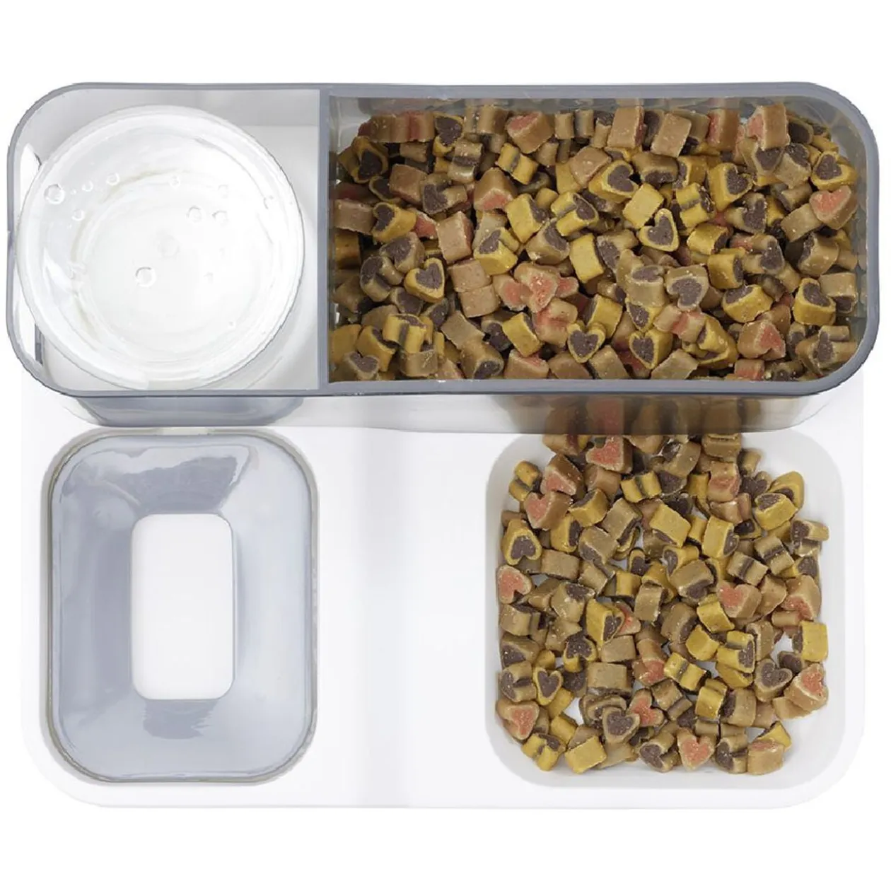 Distributeur croquette 2,5kg et eau 900ml avec flotteur