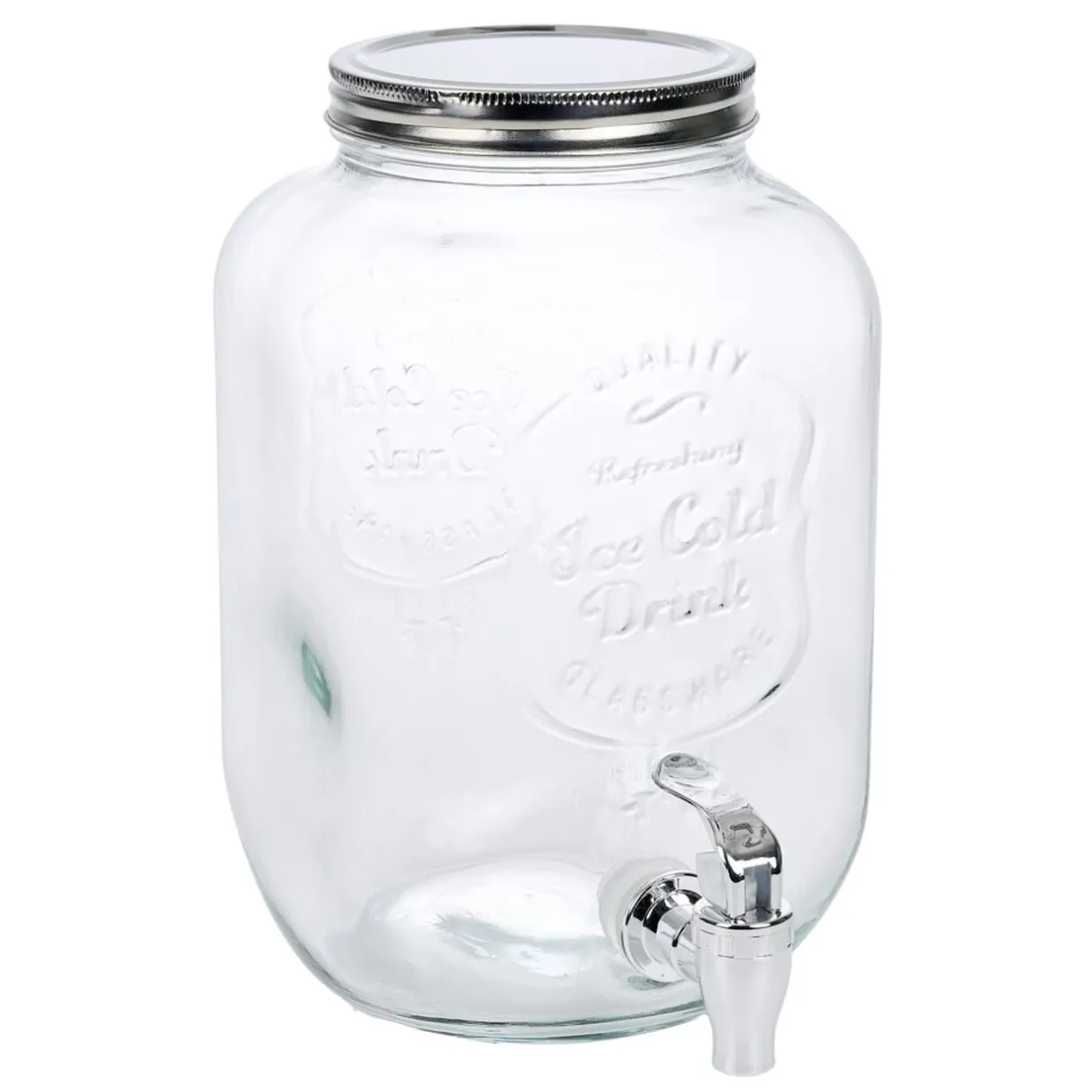 Distributeur de boisson 4L en verre Ø16xH25cm < Gifi Best