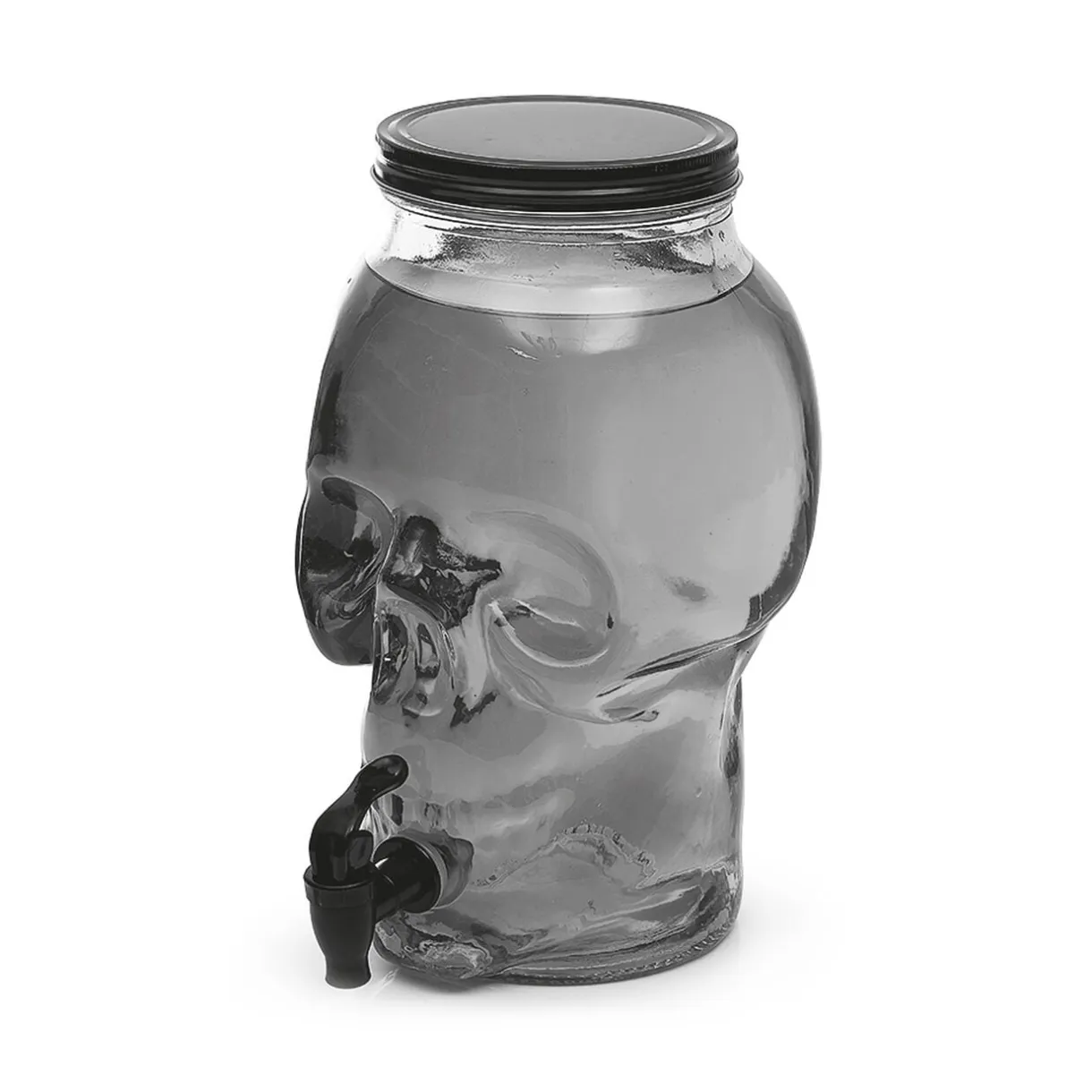 Distributeur de boisson tête de mort en verre 5L < Gifi Outlet