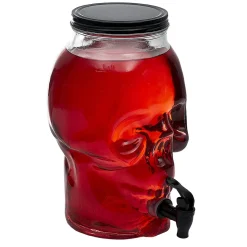 Distributeur de boisson tête de mort en verre 5L < Gifi Outlet