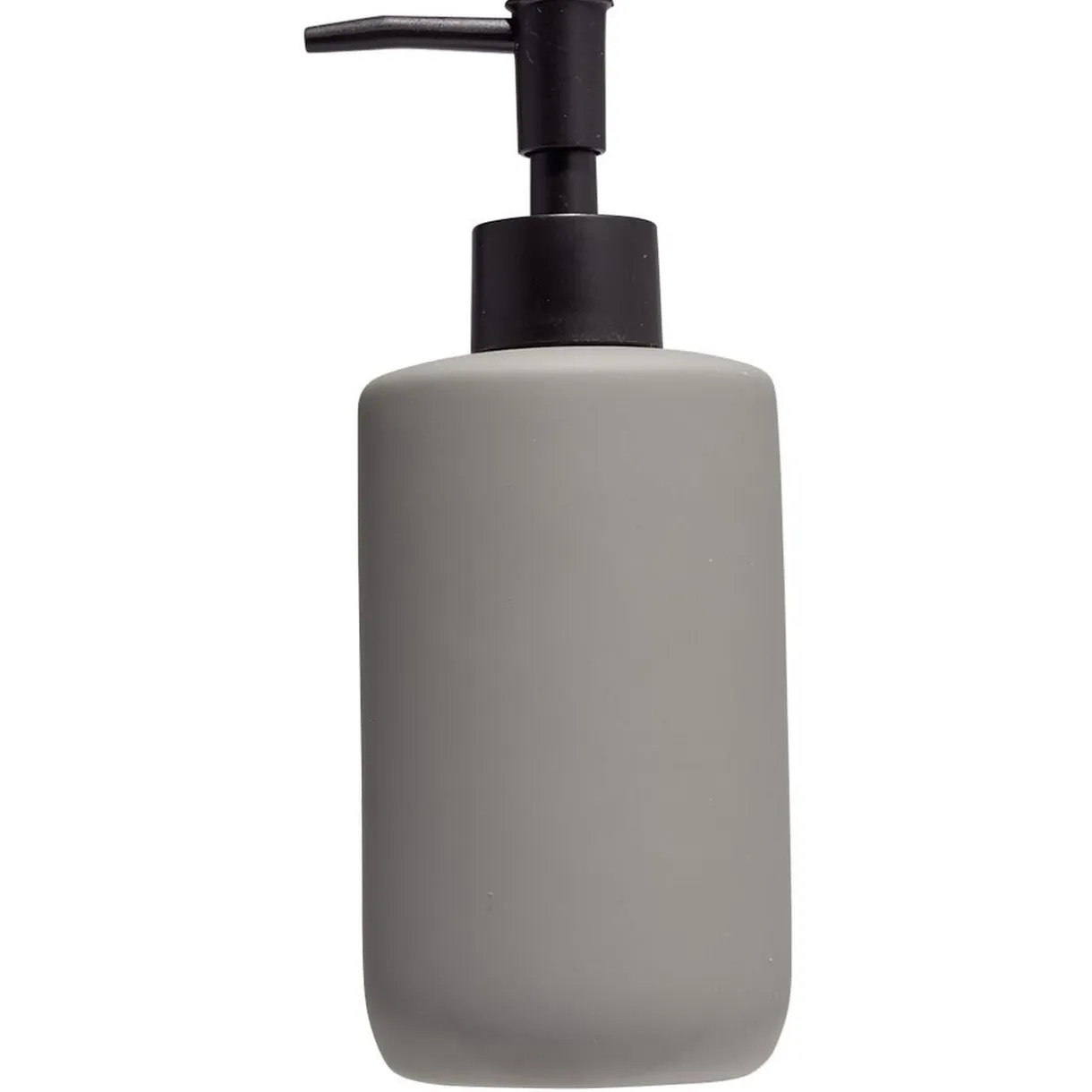 Distributeur de savon céramique gris Ø7xH18,5cm < Gifi Clearance
