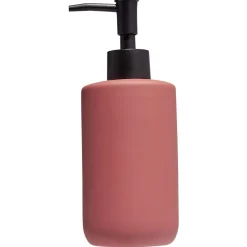 Distributeur de savon céramique blanc avec fond liège