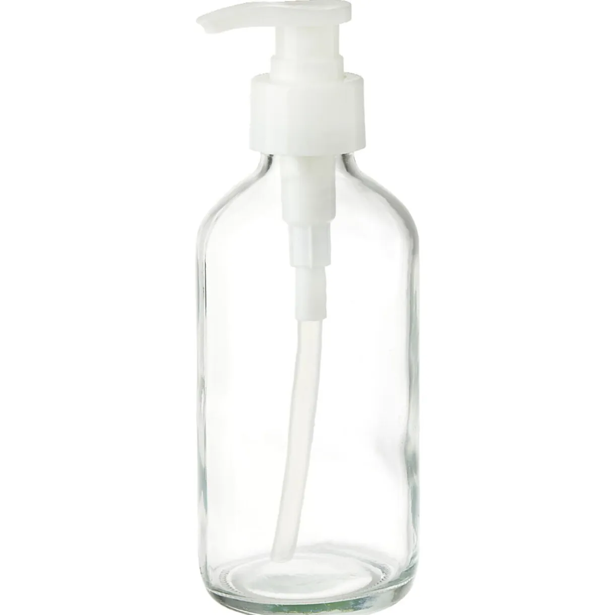 Distributeur de savon 200ml en verre et plastique gris Ø6xH17cm < Gifi Hot