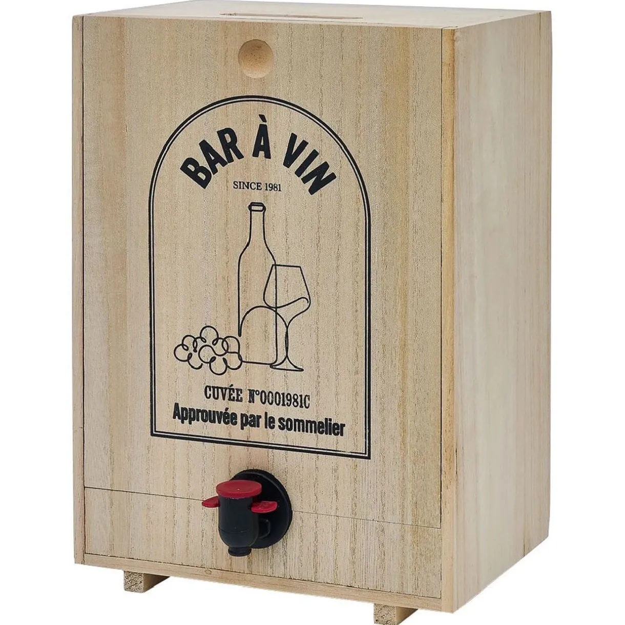 Distributeur de vin en bois pour cubi 5L < Gifi Clearance