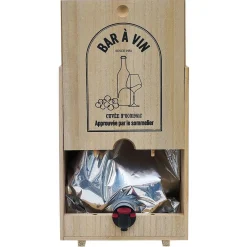 Distributeur de vin en bois pour cubi 5L < Gifi Clearance