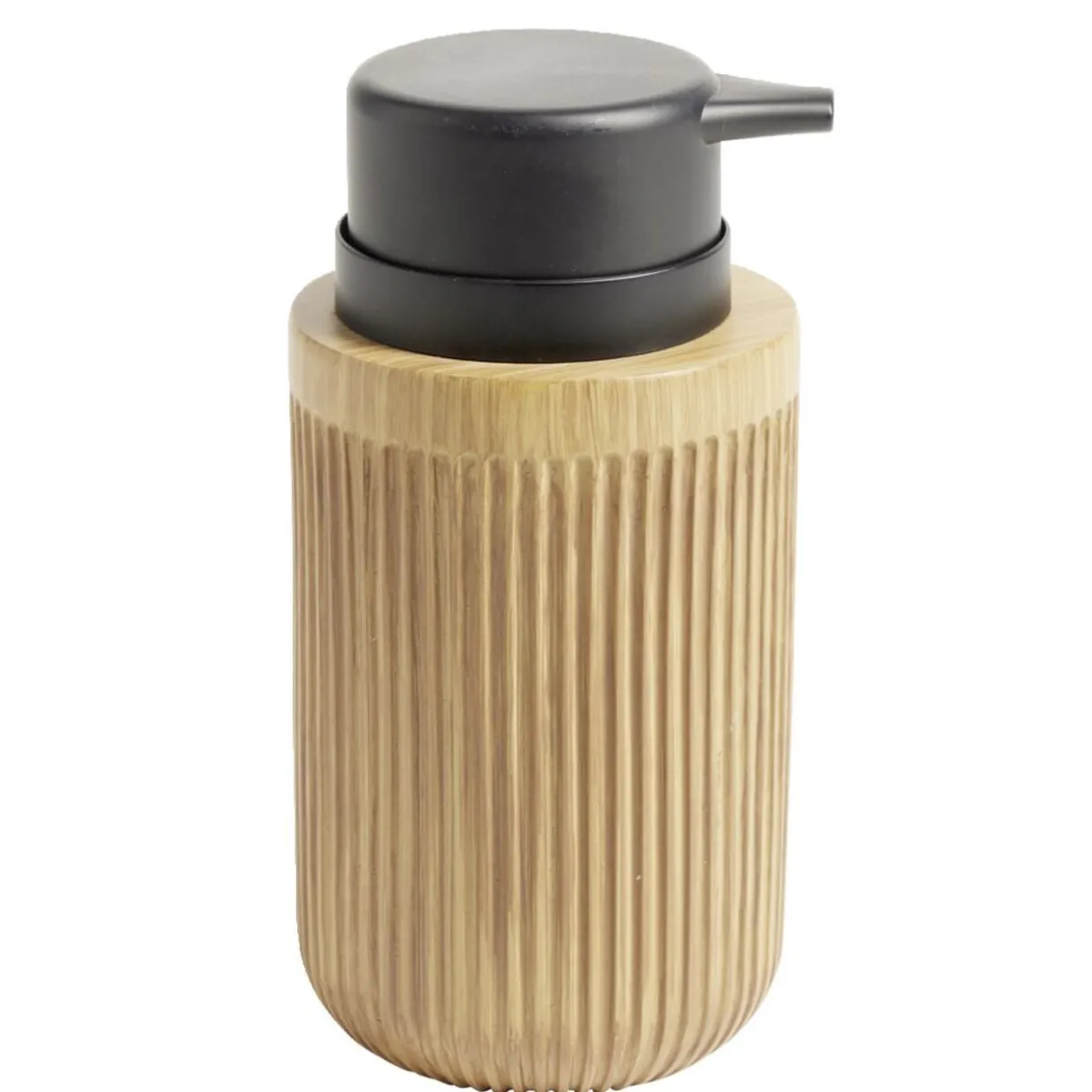 Distributeur savon plastique imitation bois Ø7,6xH17,5cm < Gifi Best