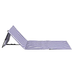 Dossier de plage marinière bleu et blanc 143x51xH41cm < Gifi New