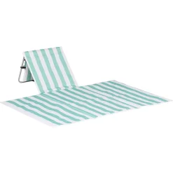 Dossier de plage XL Funky rayure vert blanc 153x148xH41cm < Gifi Discount