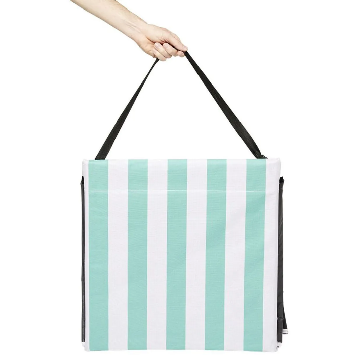 Dossier de plage XL Funky rayure vert blanc 153x148xH41cm < Gifi Discount