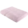 Drap de bain coton rose 100x150cm