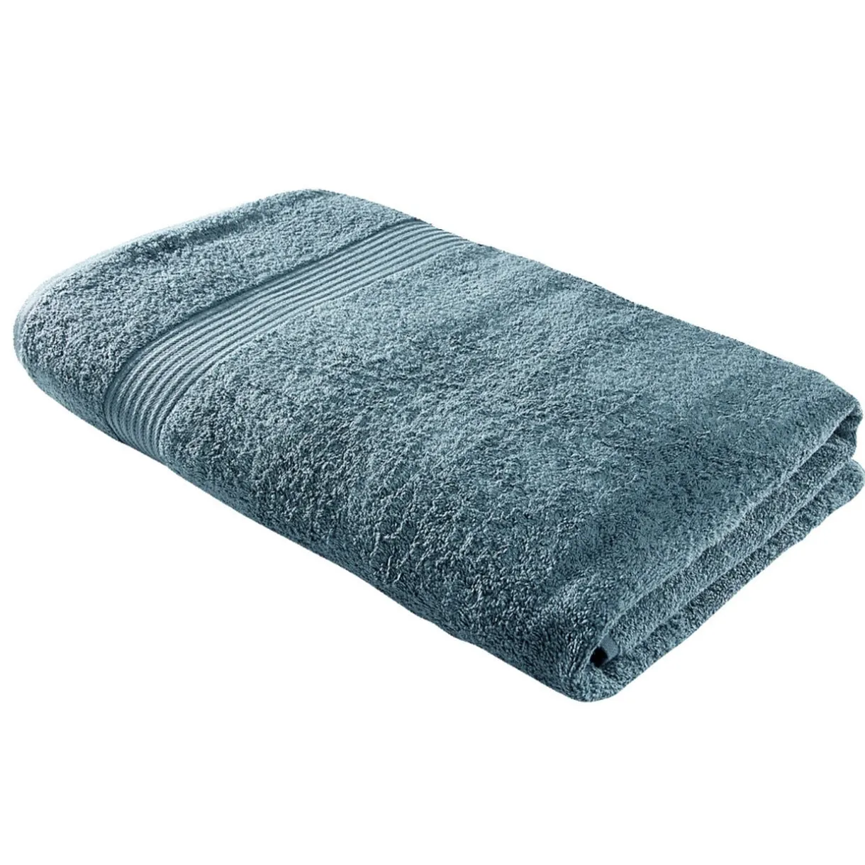Drap de bain maxi 90x150cm coton bleu paon < Gifi Clearance
