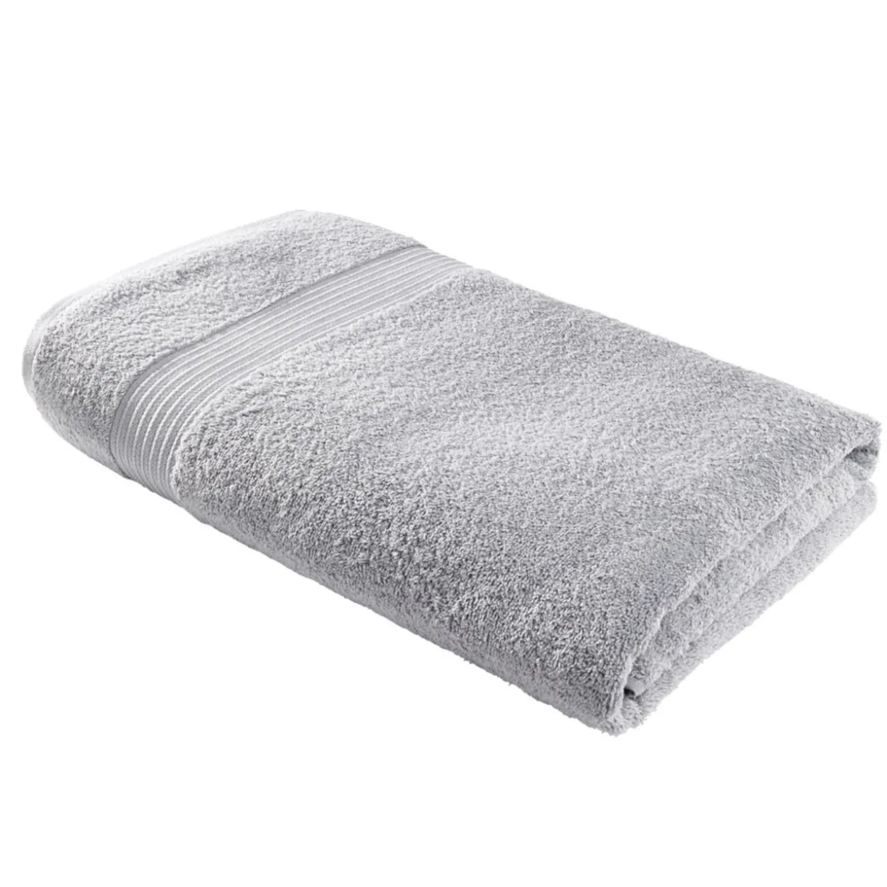 Drap de bain maxi 90x150cm coton gris acier