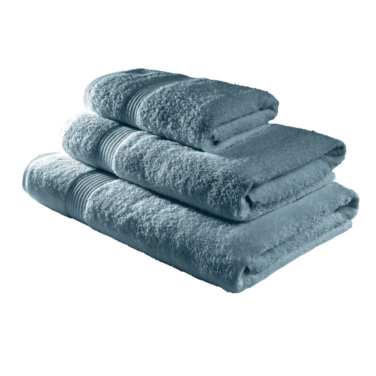 Drap de bain 70x130cm coton bleu paon < Gifi Best