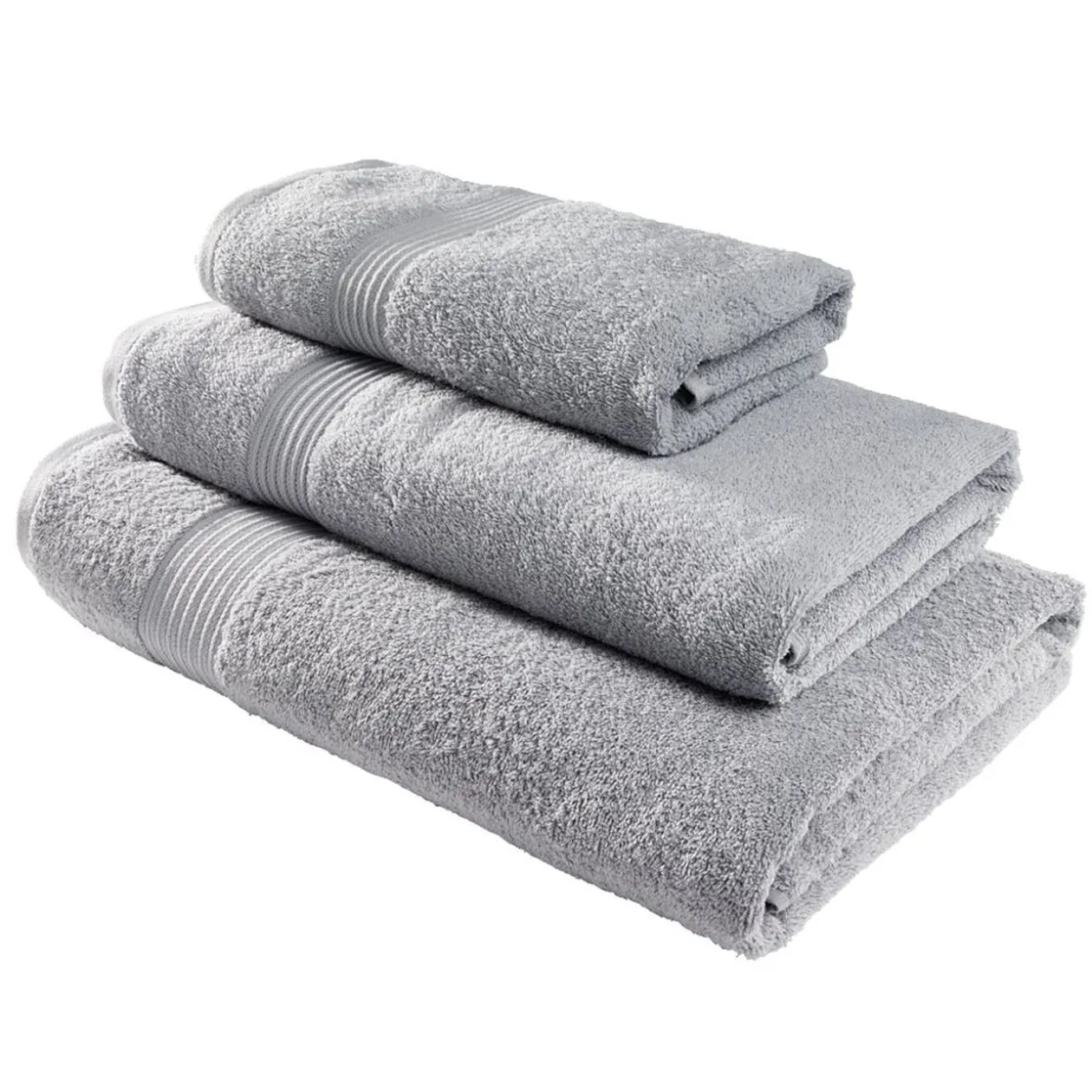 Drap de bain 70x130cm coton gris acier