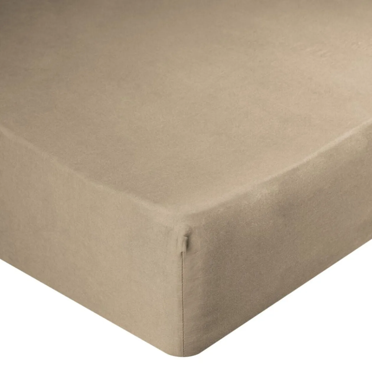 Drap-housse 2 personnes microfibre uni 140x200cm (4 modèles)