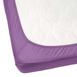 Drap housse 2 personnes 180x200cm coton jersey (3 modèles)