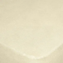 Drap housse 2 personnes 160x200cm polyester uni beige
