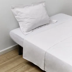 Drap housse 160x200cm 100% coton blanc