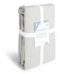 Drap housse 90x190cm 100% coton gris clair < Gifi Clearance