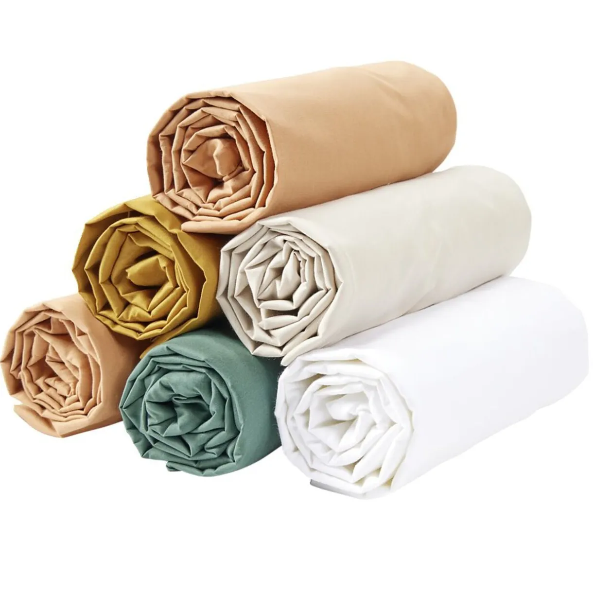 Drap housse 90x190cm 100% coton percale vert < Gifi Outlet
