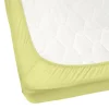 Drap housse 90x200cm 1 personne jaune