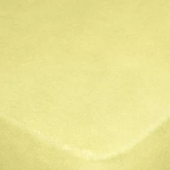Drap housse 90x200cm 1 personne jaune