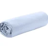 Drap housse 160x200cm 2 personnes polyester uni bleu