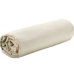 Drap housse 90x190cm polycoton beige