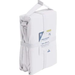 Drap housse 160x200cm polycoton blanc