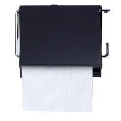 Dérouleur papier toilettes noir < Gifi