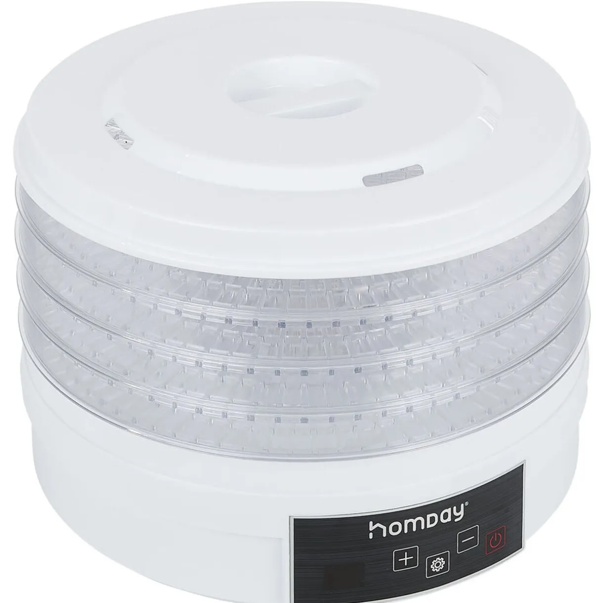 Déshydrateur alimentaire Homday 350W ABS blanc Ø30cm < Gifi New
