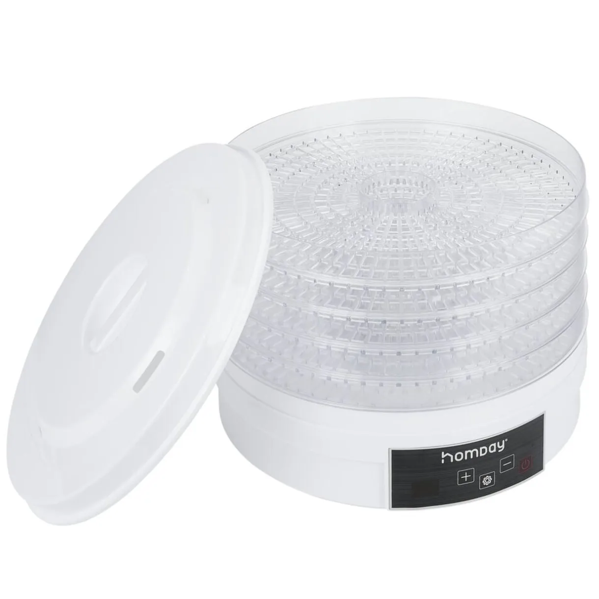 Déshydrateur alimentaire Homday 350W ABS blanc Ø30cm < Gifi New