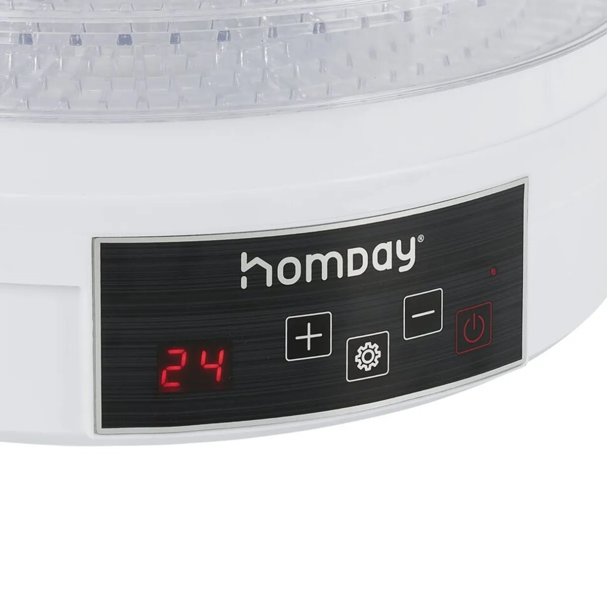 Déshydrateur alimentaire Homday 350W ABS blanc Ø30cm < Gifi New