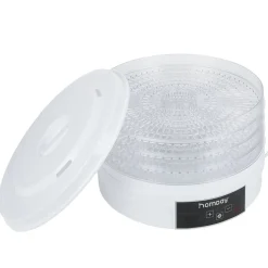 Déshydrateur alimentaire Homday 350W ABS blanc Ø30cm < Gifi New