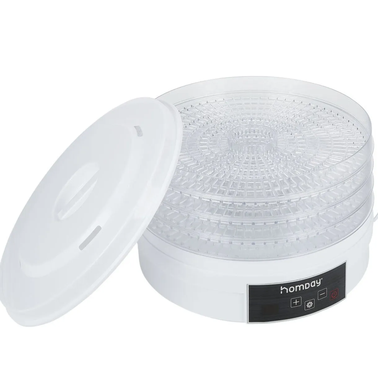 Déshydrateur alimentaire Homday 350W ABS blanc Ø30cm < Gifi New