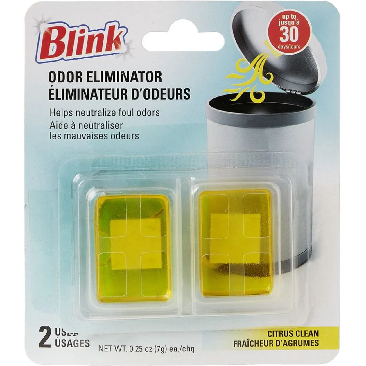 Désodorisant poubelle parfum citron x2