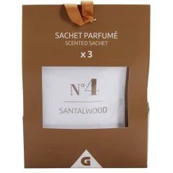 Désodorisant sachet parfumé x3 senteur bois de santal 3x5gr < Gifi
